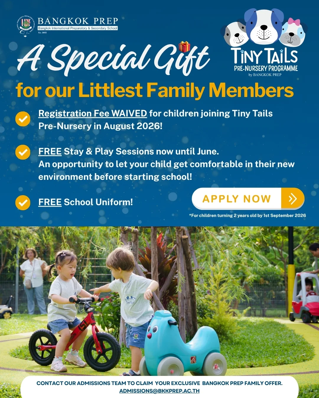 Tiny Tails Pre-Nursery – Applications Now Open with Exclusive Offer