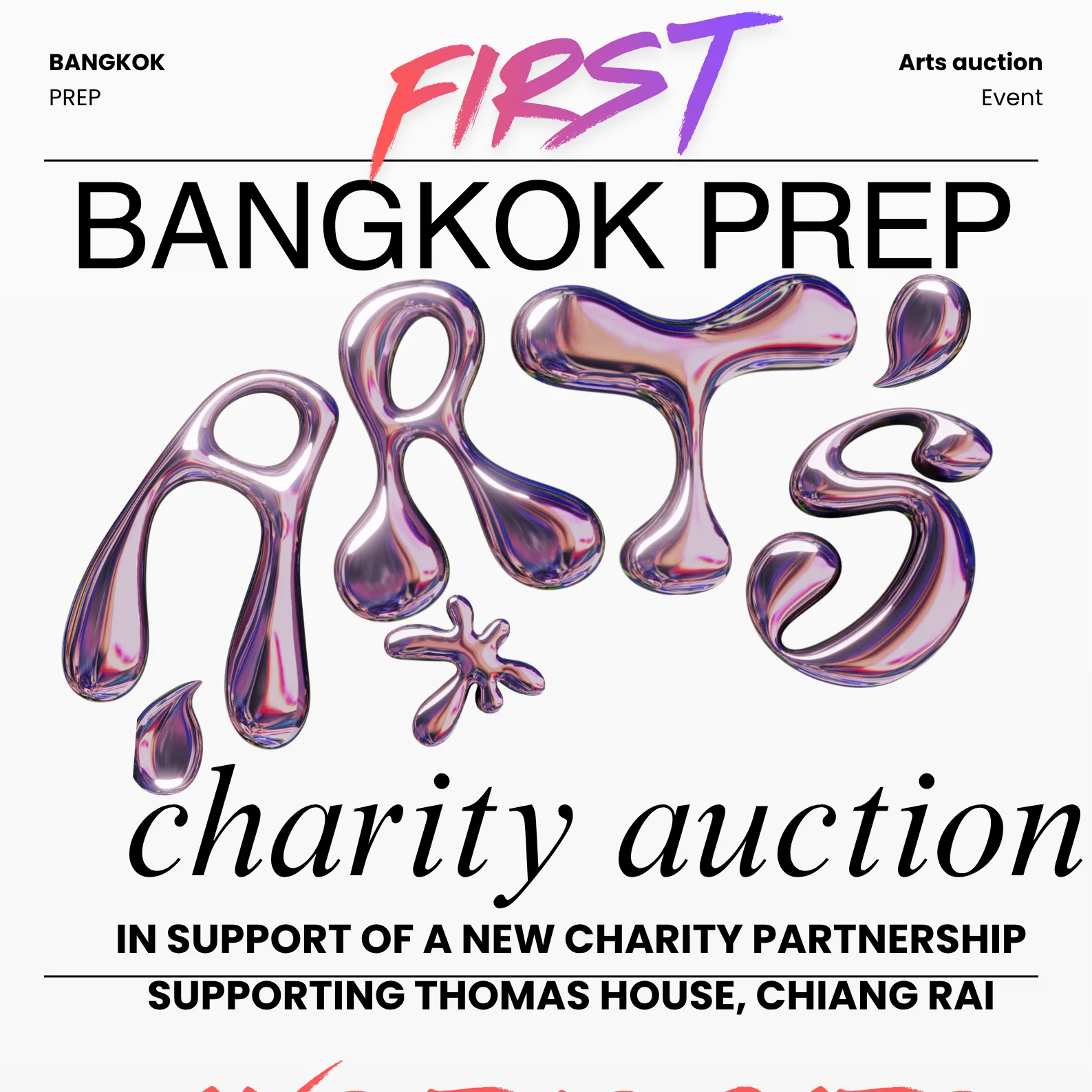 Bangkok Prep's 1st Arts Charity Auction - Monday 25 May