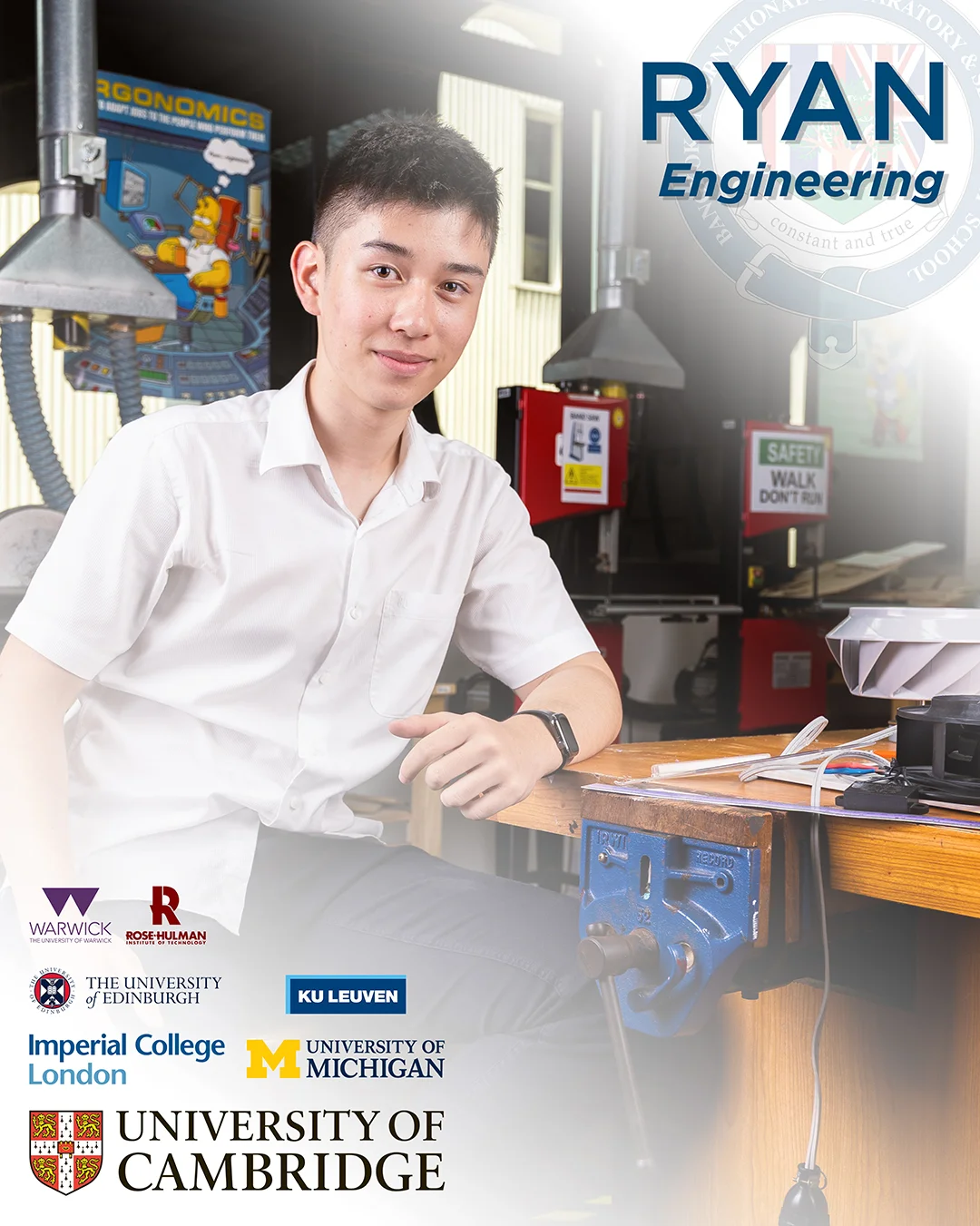 Congratulations on your University Offers Ryan
