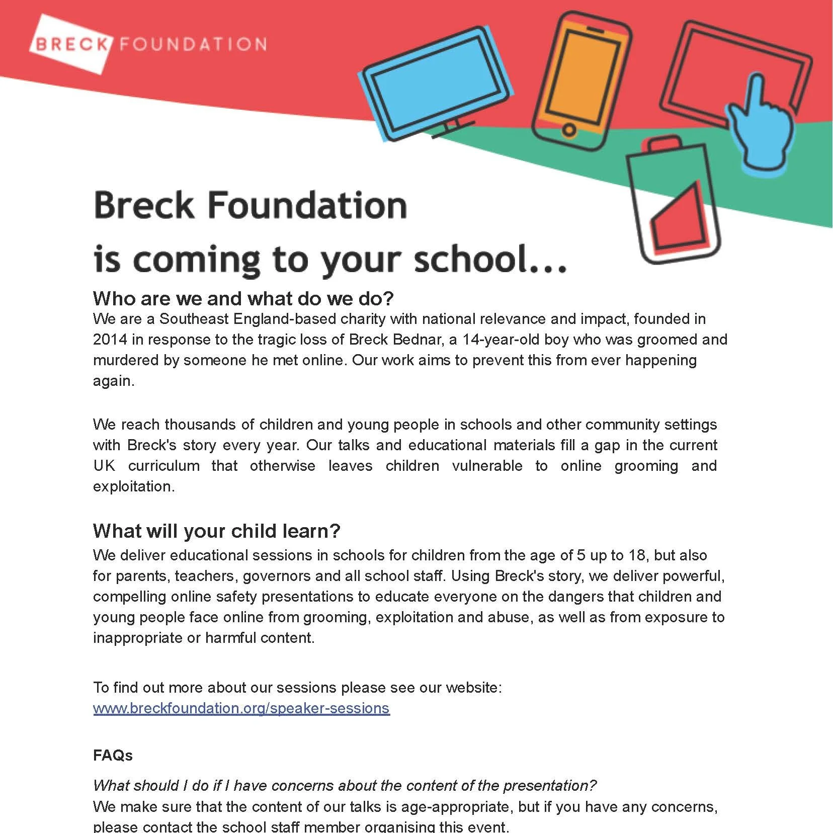 Breck Foundation is Coming to Bangkok Prep