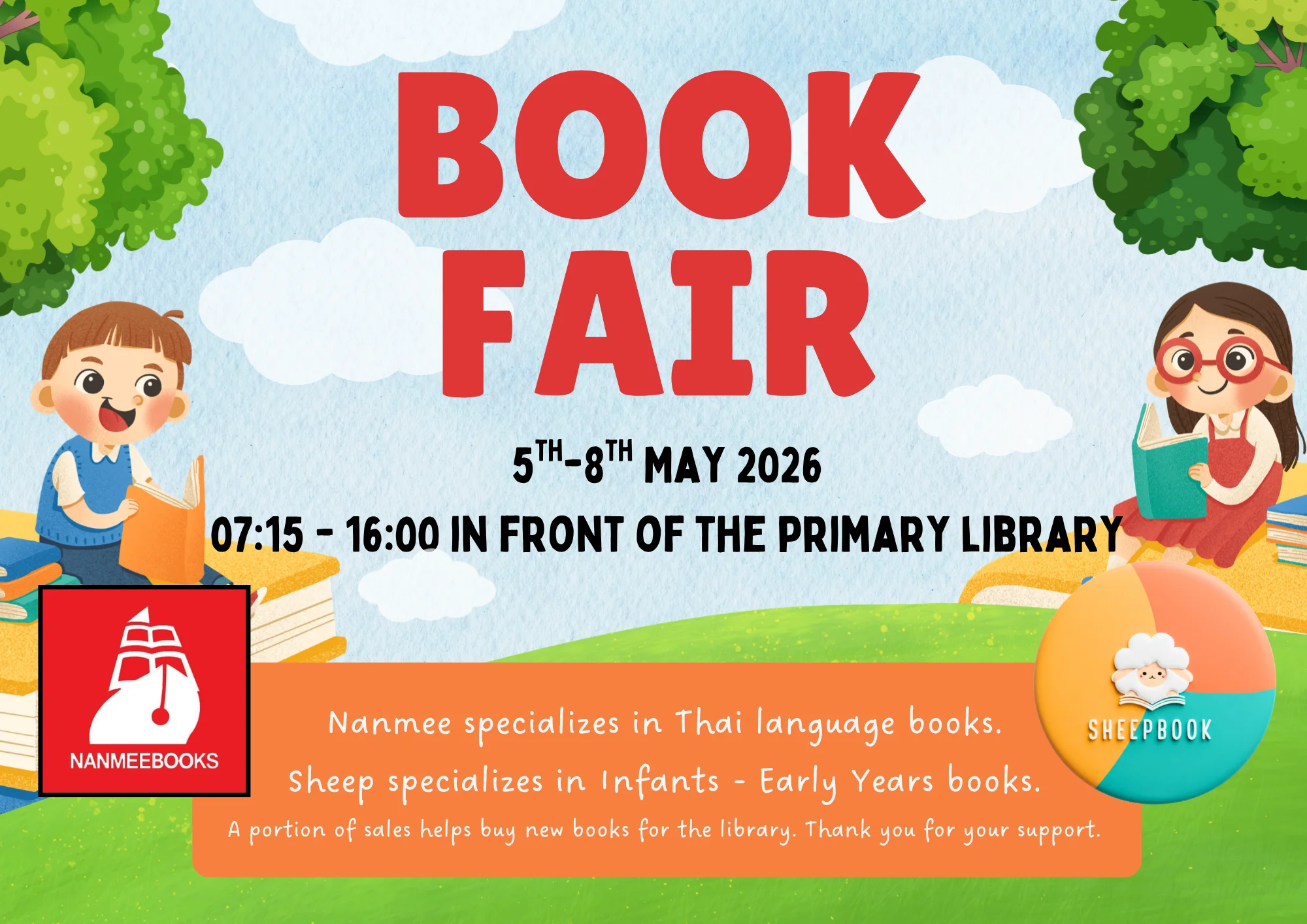 Primary Library Book Fair - 5th-8th May