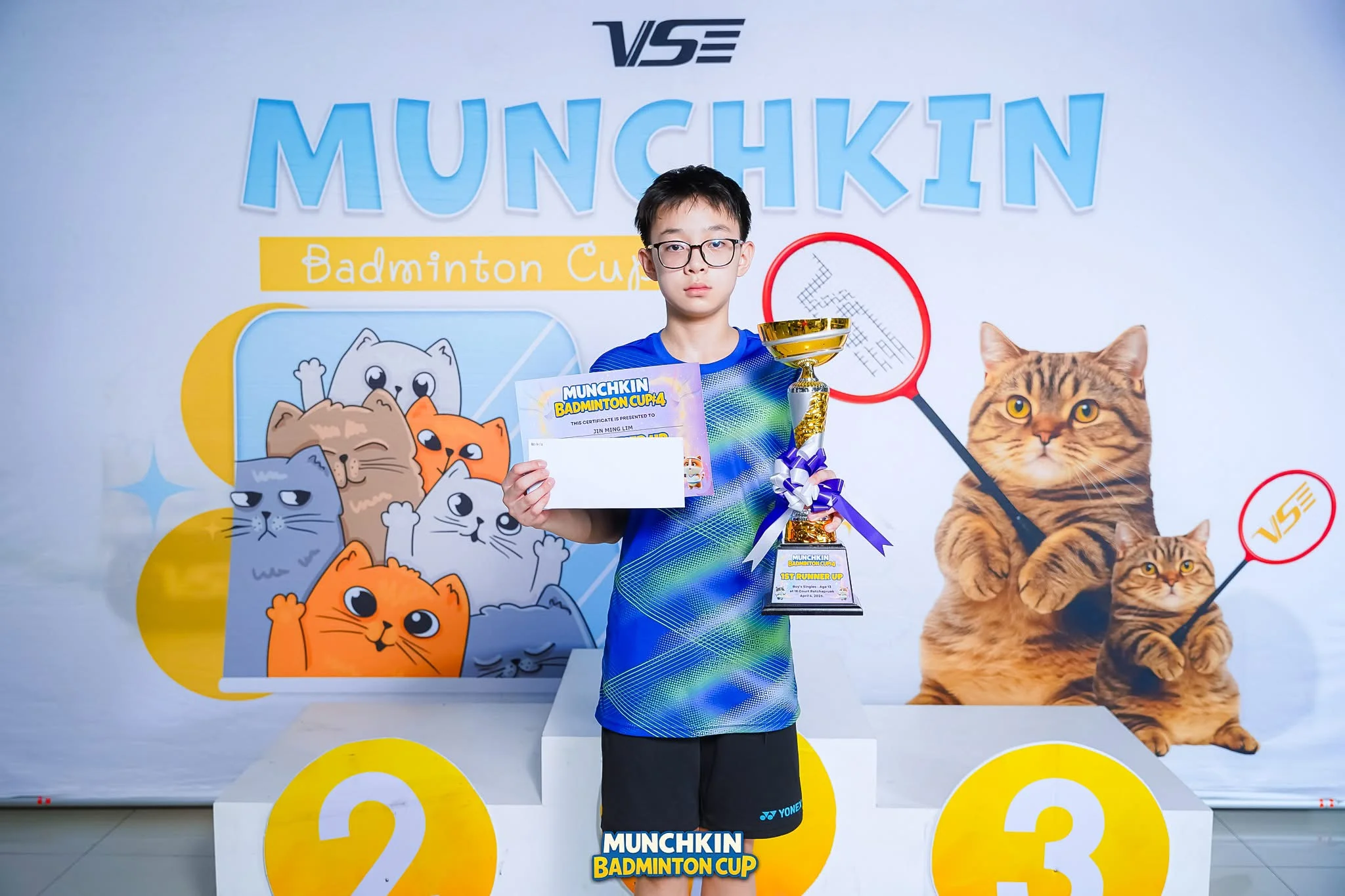 Leon Smashes Success in April Badminton Tournaments