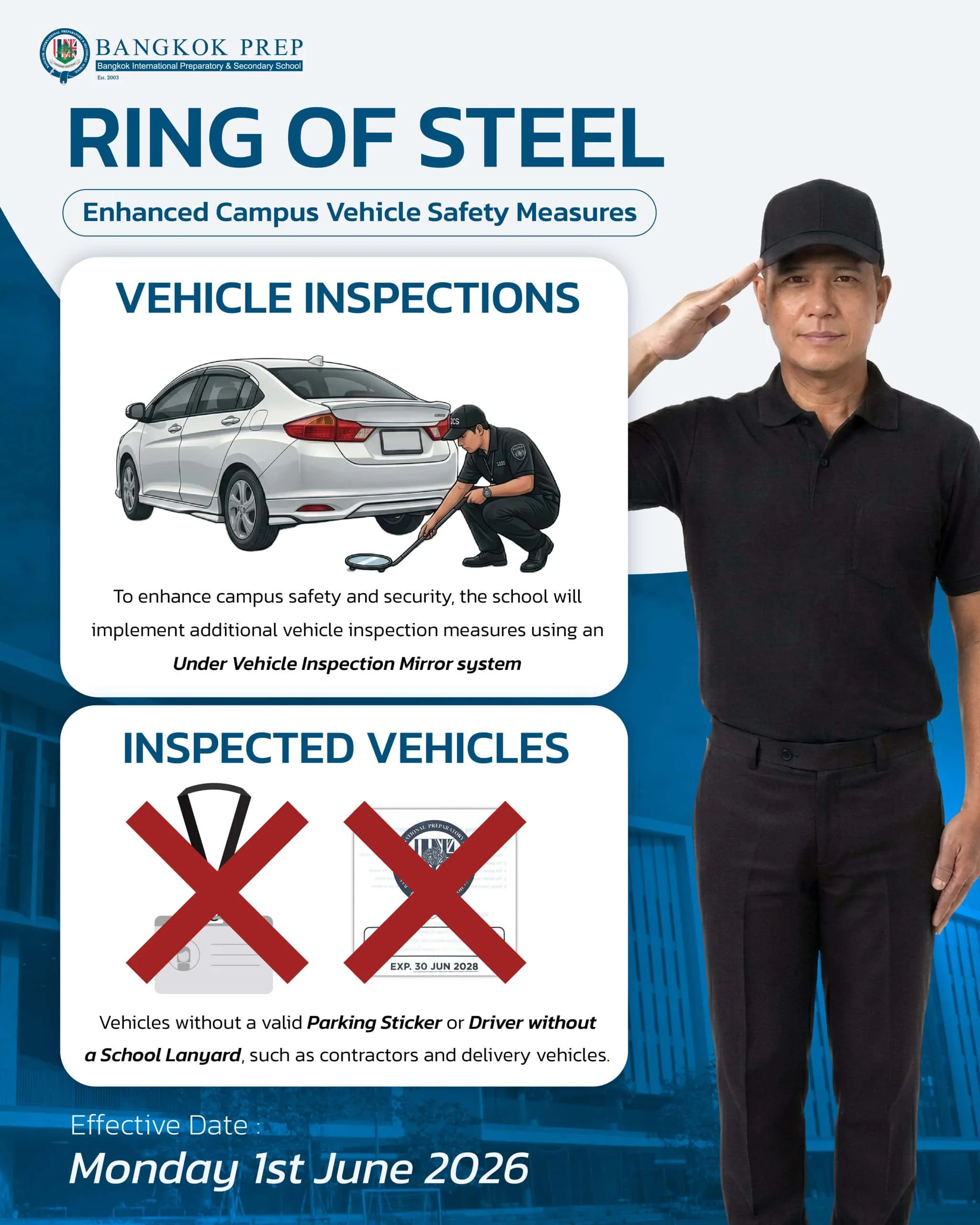 🚗🛡️ Enhancing Campus Safety at Bangkok Prep