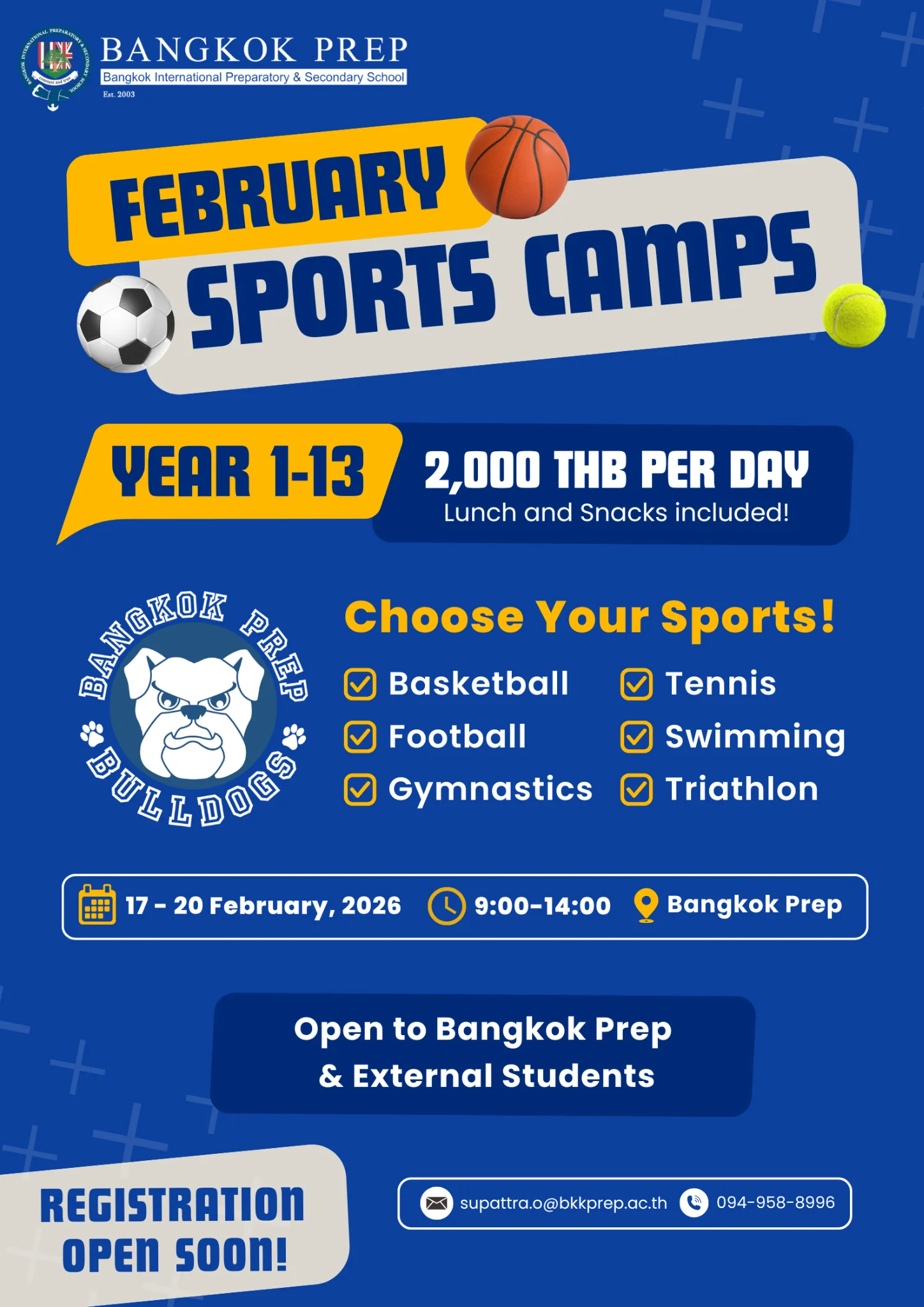 FEBRUARY SPORTS CAMPS
