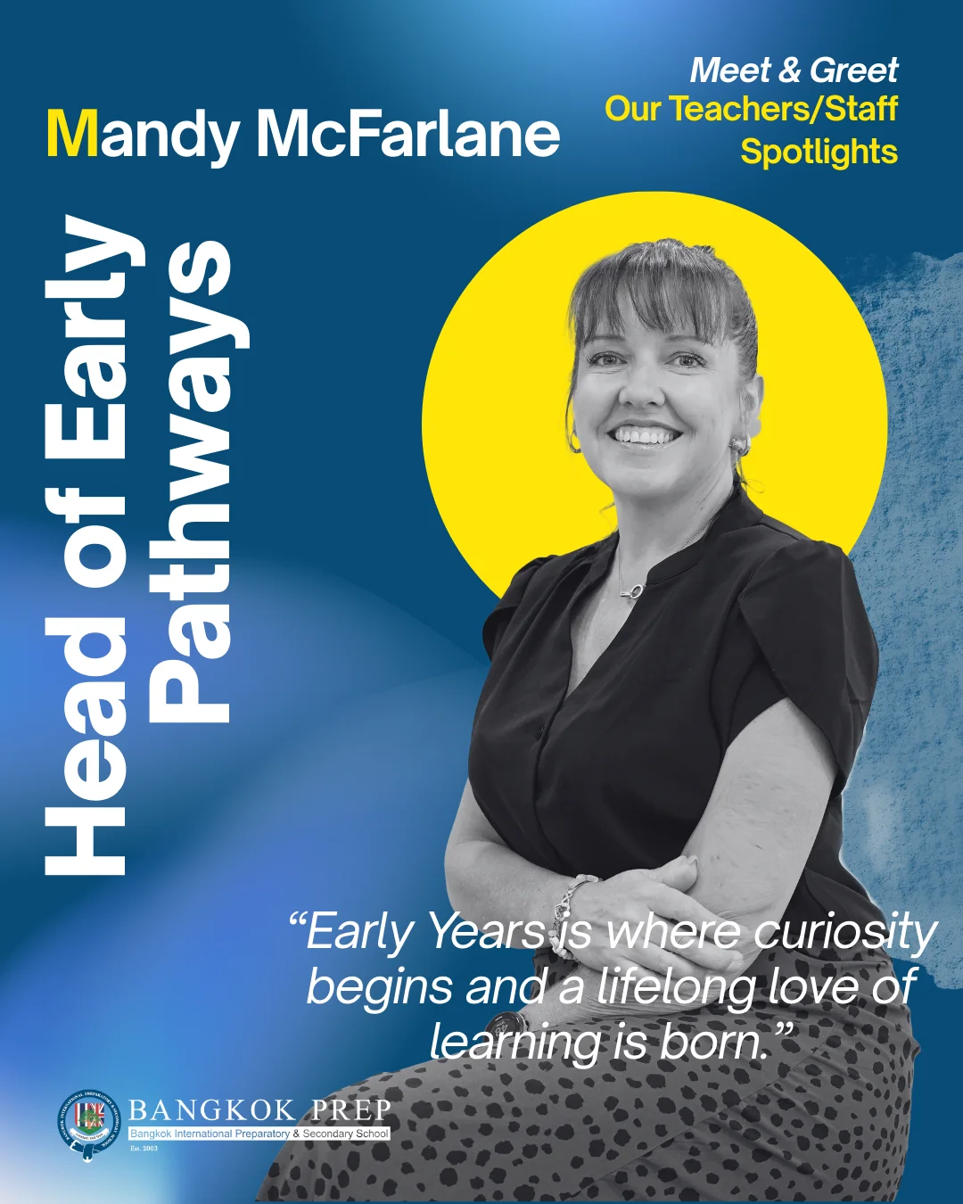 Meet our teachers - Mandy McFarlane, Head of Early Pathways