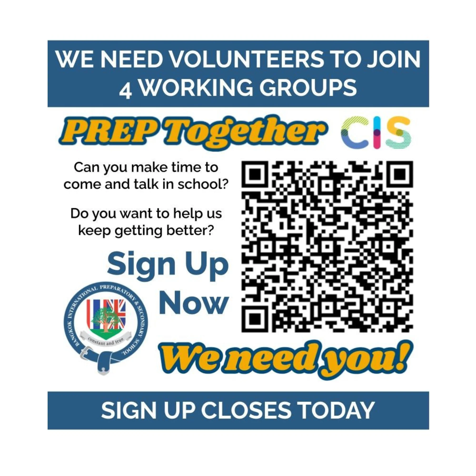 CALLING OUR COMMUNITY: Shape the Future of Bangkok Prep