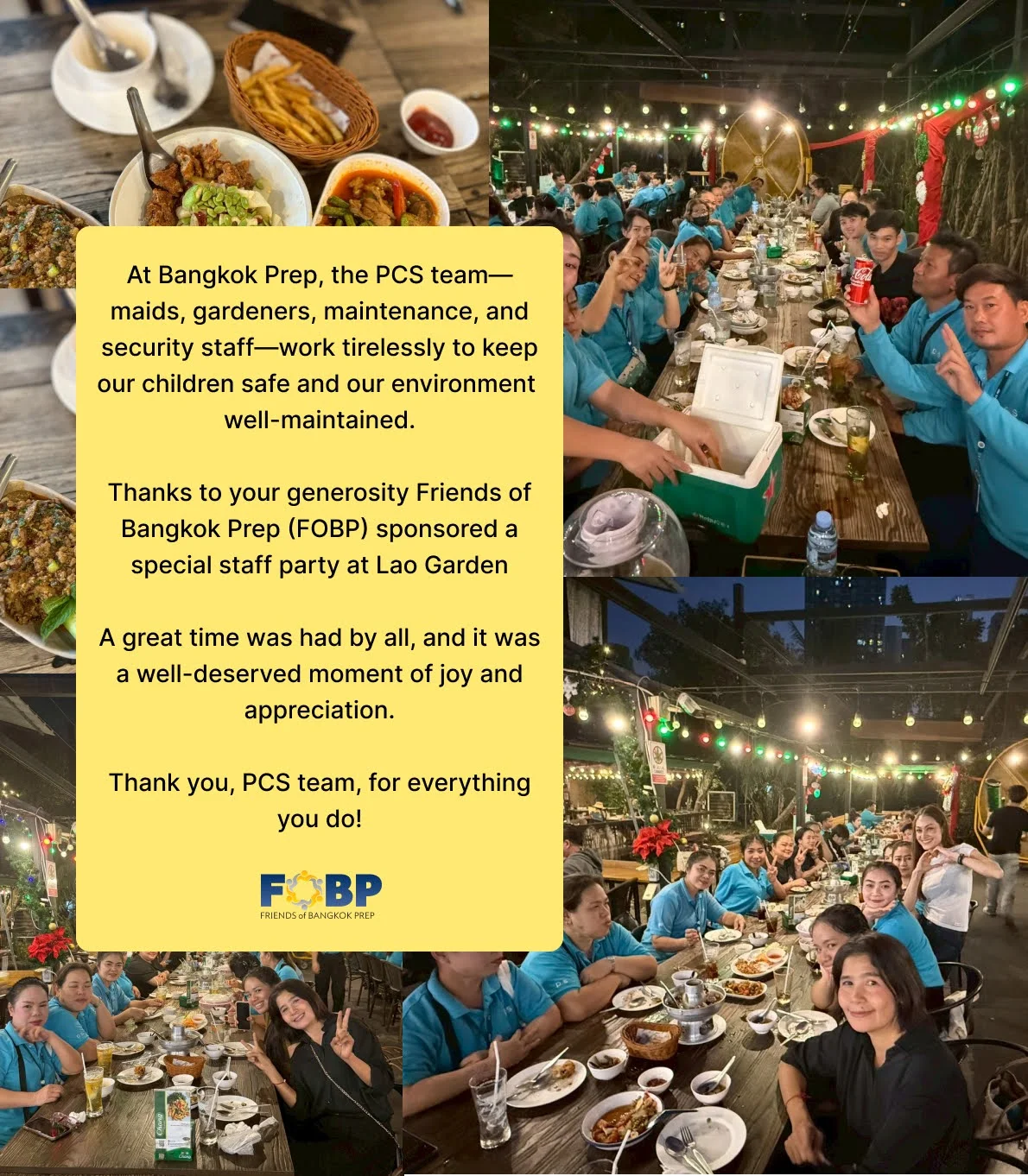 Thank You to Our PCS Heroes
