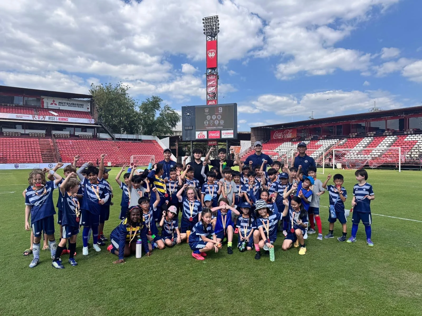 U9 Bulldogs Gain Match Experience at Muangthong Stadium