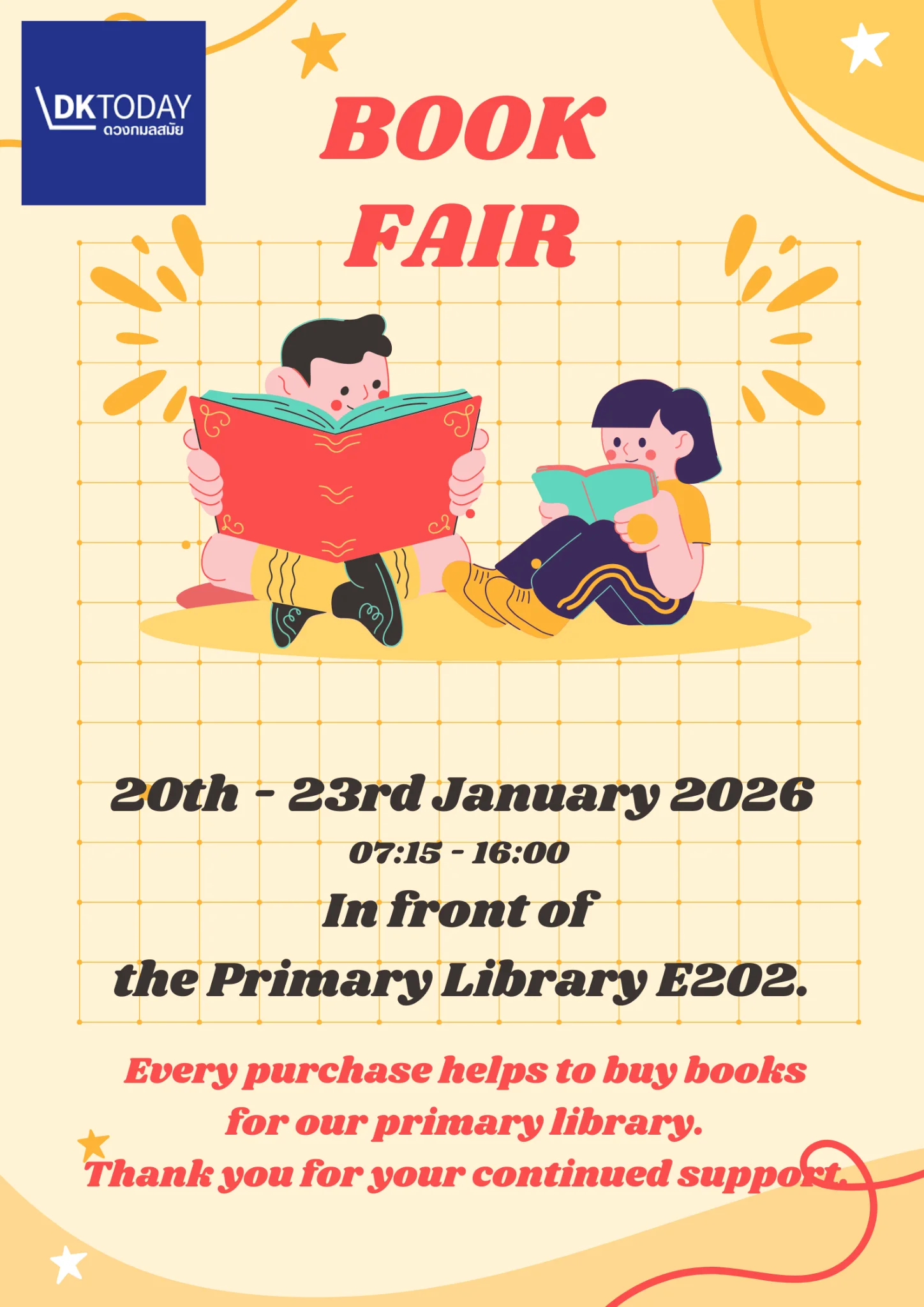 Library Book Fair - 20th - 23rd January 2026