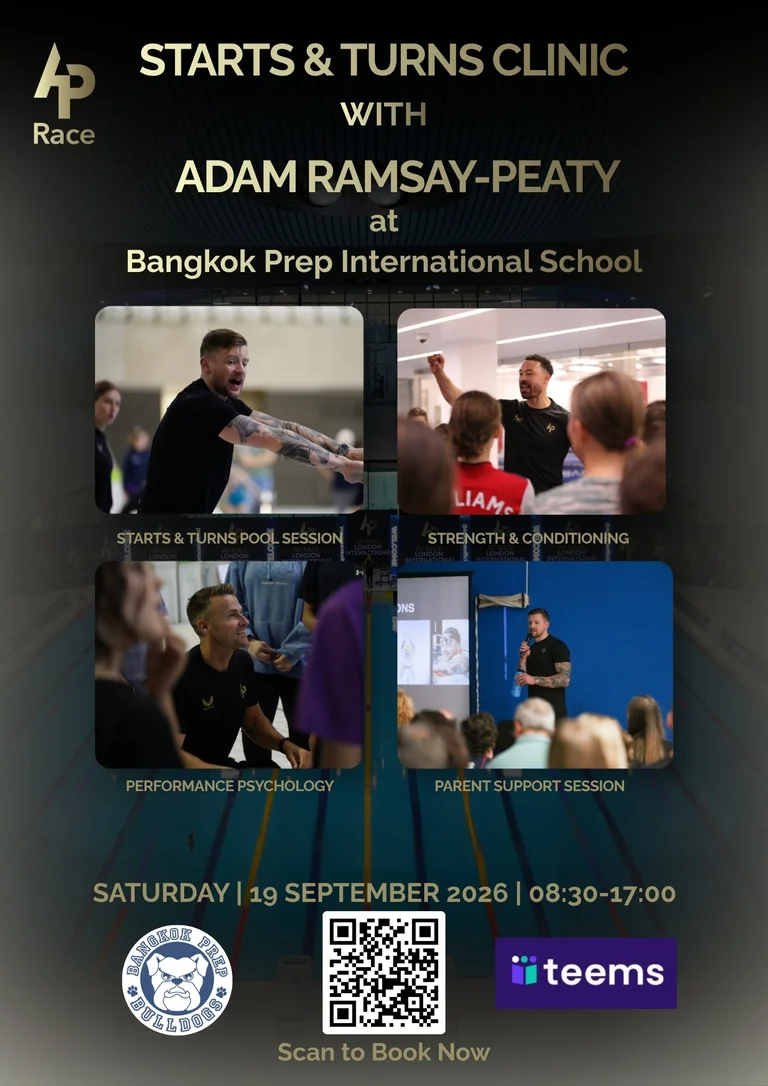 AP RACE Swimming Clinic with Adam Ramsay-Peaty at Bangkok Prep!