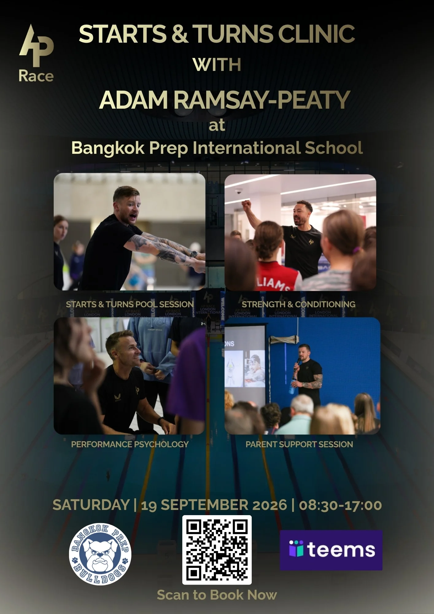 AP RACE Swimming Clinic with Adam Ramsay-Peaty at Bangkok Prep!