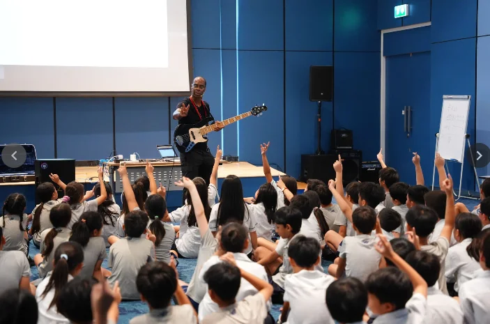 Marcel Pusey Music Workshops at Primary 