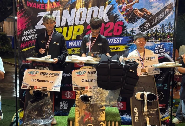 Puth Secures Second Place at Zanook Wakeboard Contest
