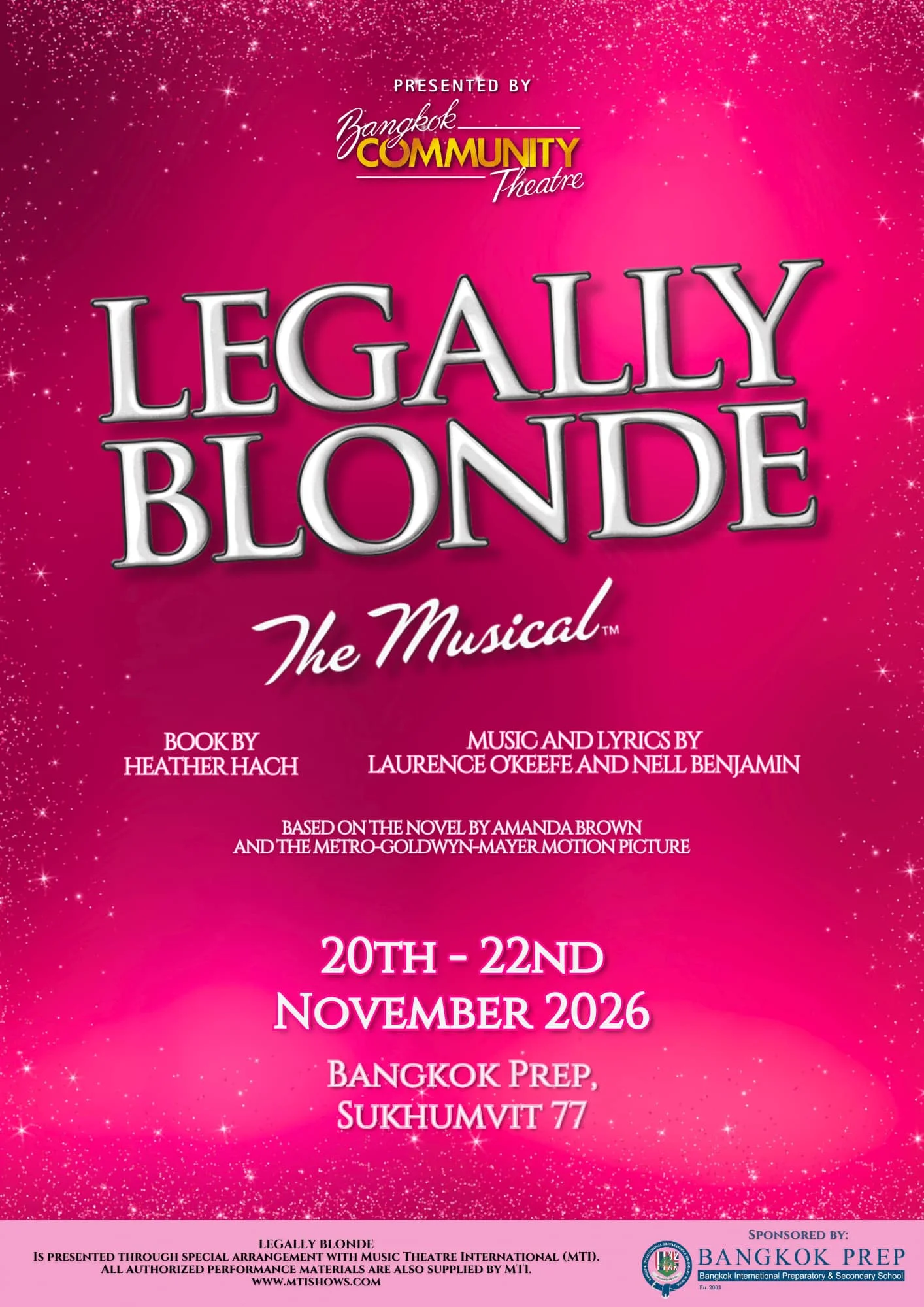 Legally Blonde The Musical comes to BANGKOK PREP!