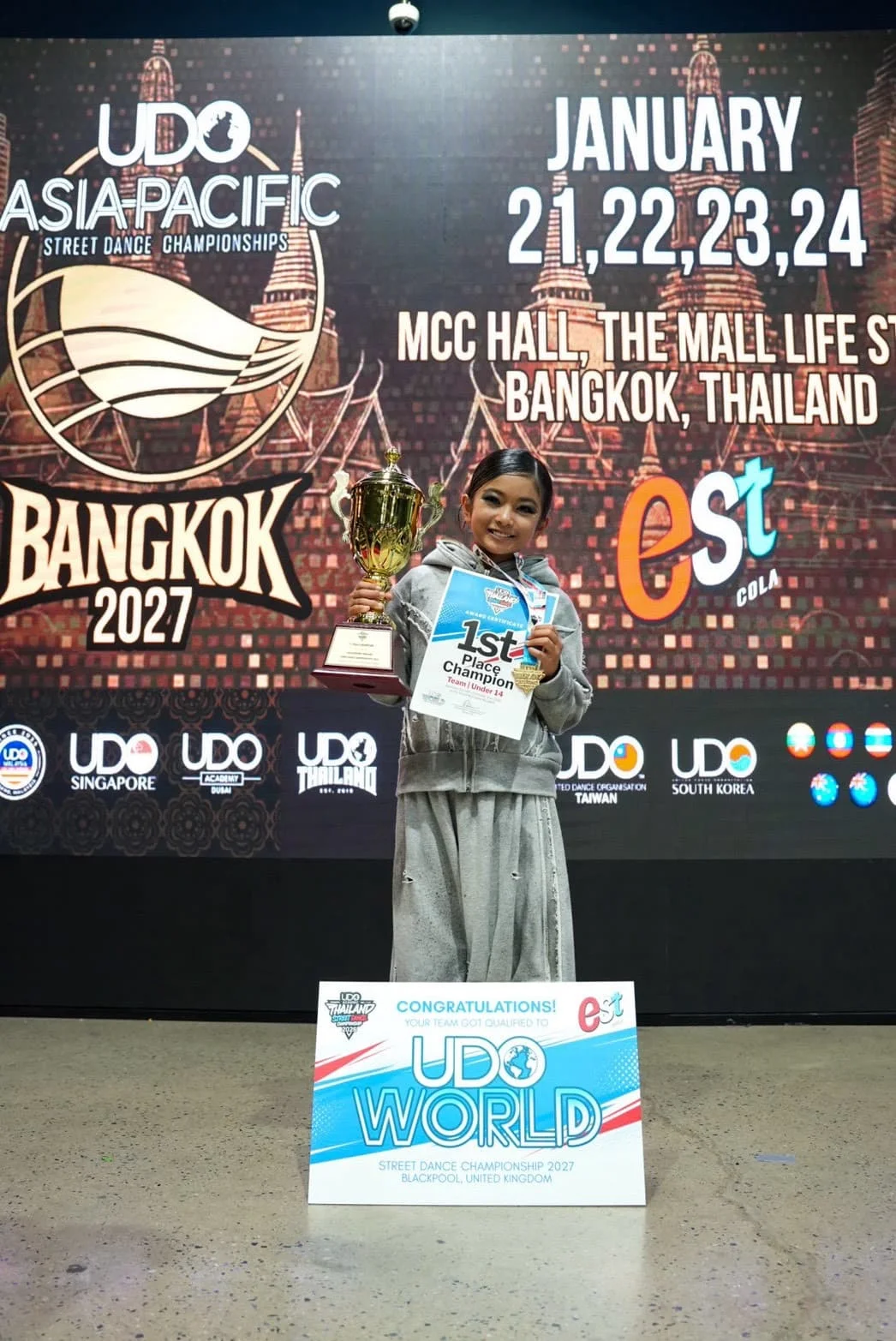 Rin Takes First Place at UDO Thailand! 🏆